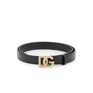 Dolce & Gabbana Calfskin Belt, black, 85cm, DG logo, Excellent Condition!
